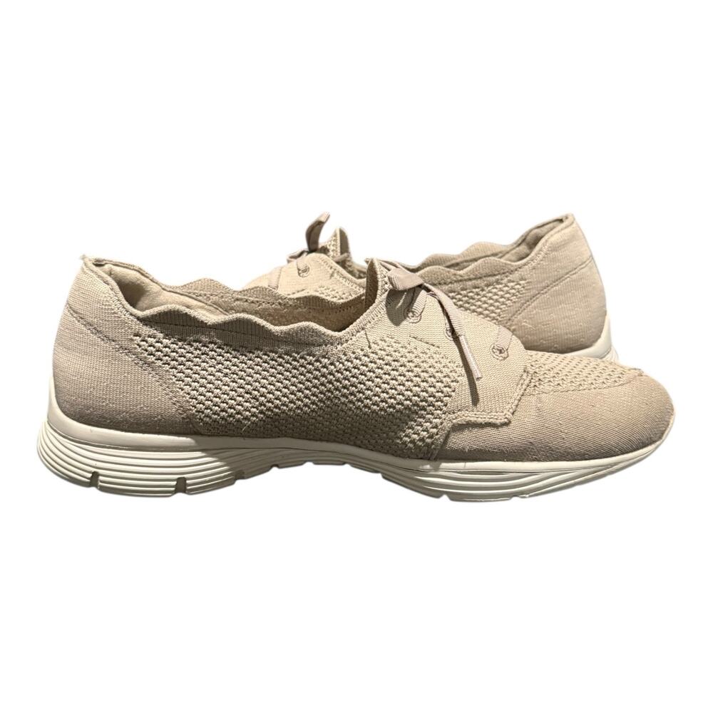Skechers Taupe Washable Knit Slip On Shoes Seager Women’s Size 9.5 W Sneakers - Picture 8 of 9